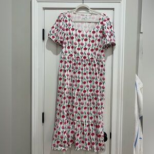 Size 14 (fits like M/L) JCrew floral midi dress